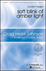 Soft Blink of Amber Light SATB choral sheet music cover